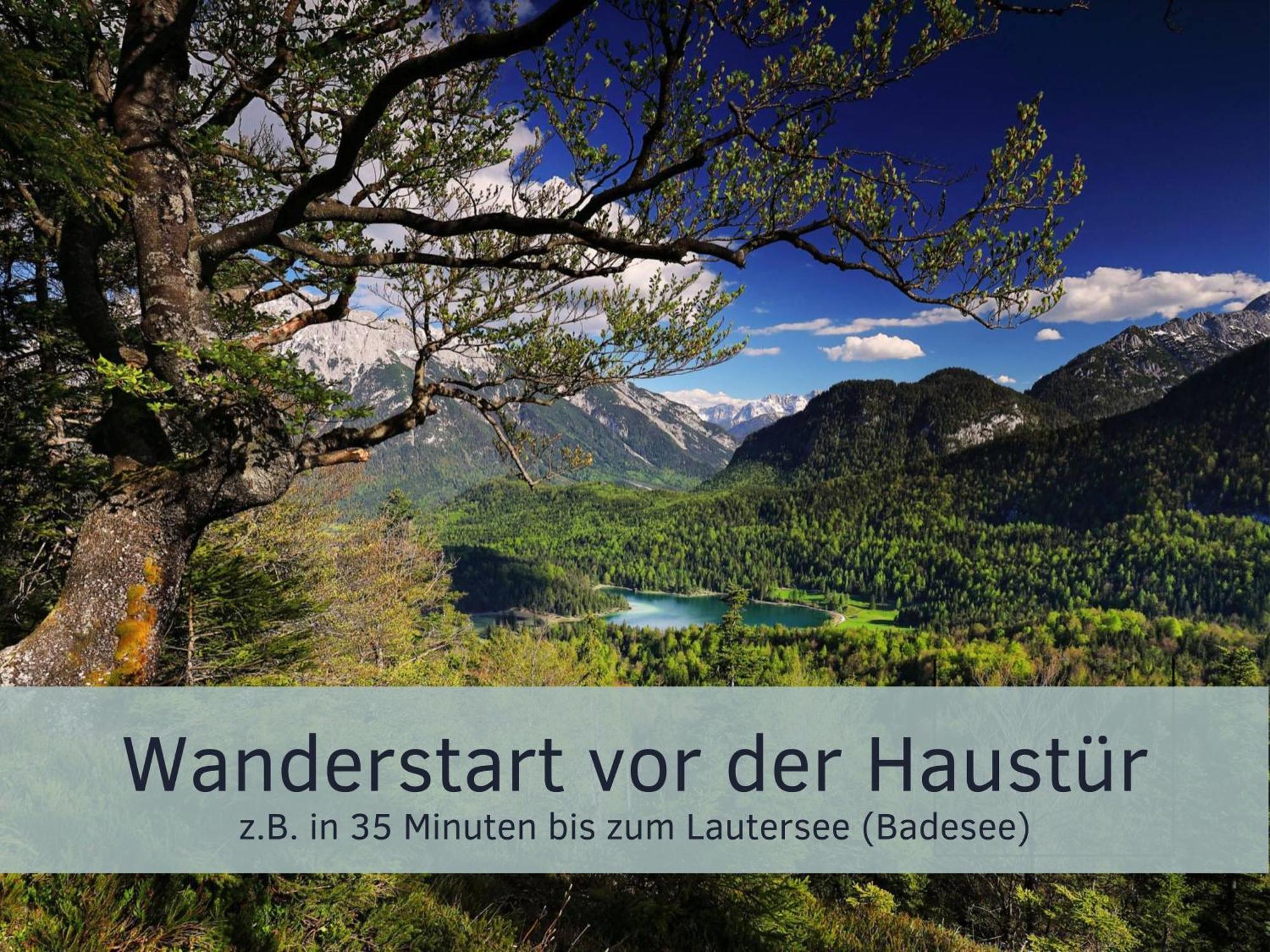 Die Karwendelsuite - 5 Sterne Fewo Mit Bestem Bergblick, Zentrumsnah & Ruhig Gelegen, Familienfreundlich Mittenwald Exterior photo